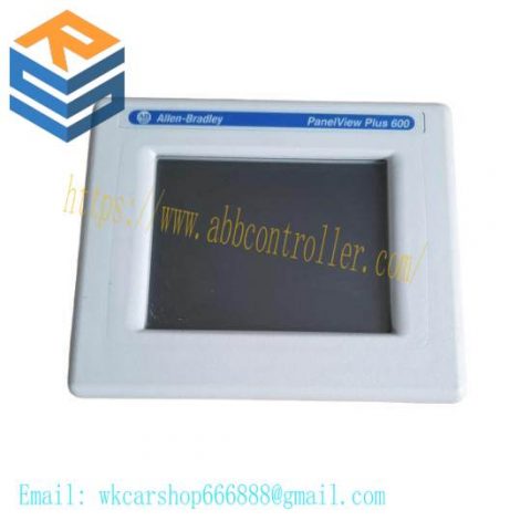 Allen-Bradley 2711P-T6C20D PanelView Plus 600 Color Terminal, Touch Screen Control, 5.5" Display, Ethernet & RS-232 Communication