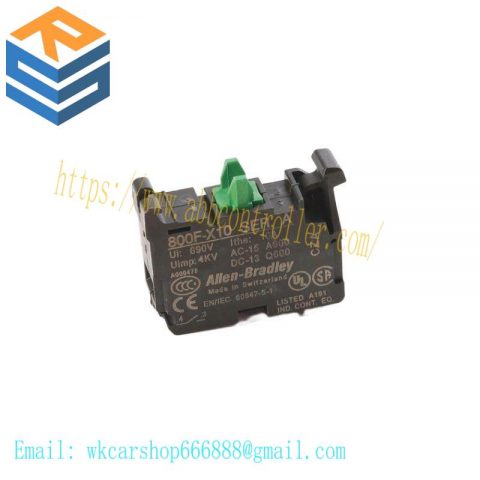 Rockwell Automation 800F-X10 Contact Block, 22.5mm, Plastic, 1 Normally Open