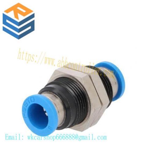 Festo QSS-8 153159 | Push-In Bulkhead Connector 8mm | Industrial Automation