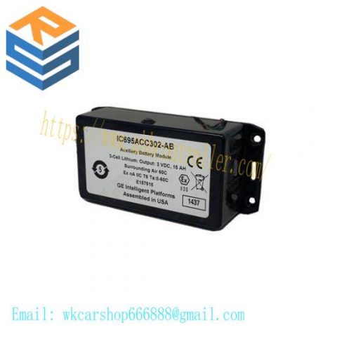 General Electric FANUC IC695ACC302AB Battery Module for Industrial Automation