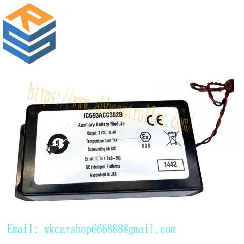 GE IC693ACC302B Auxiliary Smart Battery Module: High-Efficiency Power Supply Solution