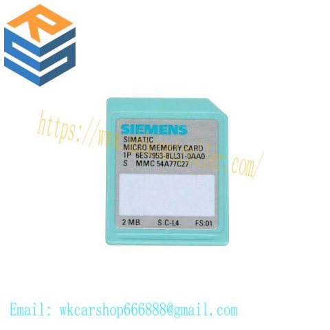 SIEMENS 6ES7953-8LL31-0AA0 Memory Module, for S7-300/C7/ET 200, 3V Flash, 64KB