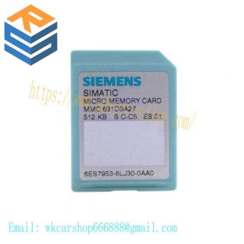 Siemens 6ES7 953-8LJ30-0AA0 Memory Card for Industrial Control Systems
