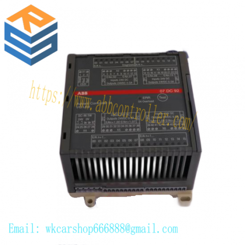 ABB PLC's 07DC92 Digital I/O Module, Designed for Industrial Automation
