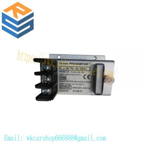 Bently Nevada 81725-02 PROXIMITOR SENSOR - Precision Control for Industrial Automation