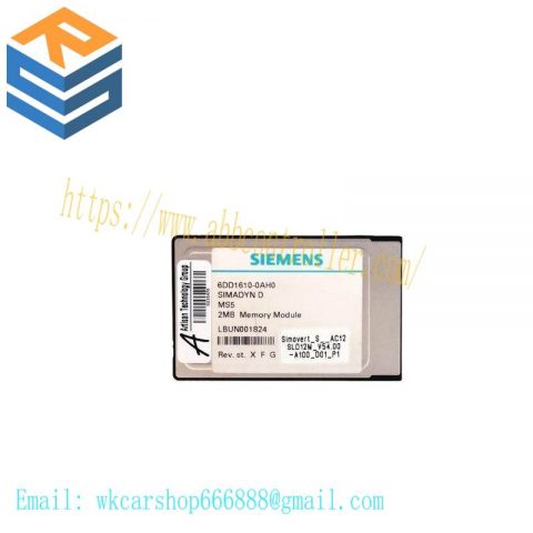 SIEMENS 6DD1610-0AH0 SIMADYN D Memory Submodule for PLC Systems