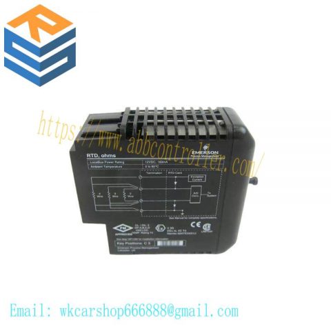 Emerson KJ3002X1-BA1, 12P0680X132 VE4003S2B2 Input Module