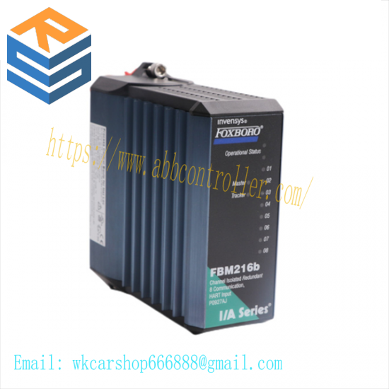 foxboro_fbm216b.png FOXBORO FBM216B Power Card Module CPU Encoder, A High-Performance Control System Component