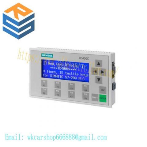 SIEMENS 6AV6-640-0AA00-0AX0 TD400C Text Display, Advanced HMI Solution for Industry 4.0